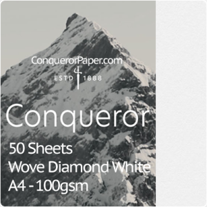SMALL PACK - TINT:DiamondWhite, FINISH:Wove, PAPER:100gsm, SIZE:A4 210x297mm, QTY:50Sheets, WATERMARK:Yes 